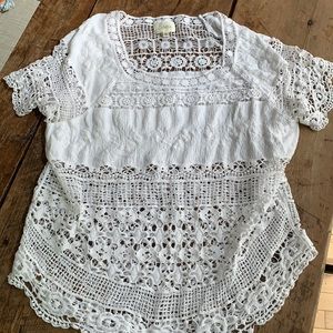Anthropologie crochet top